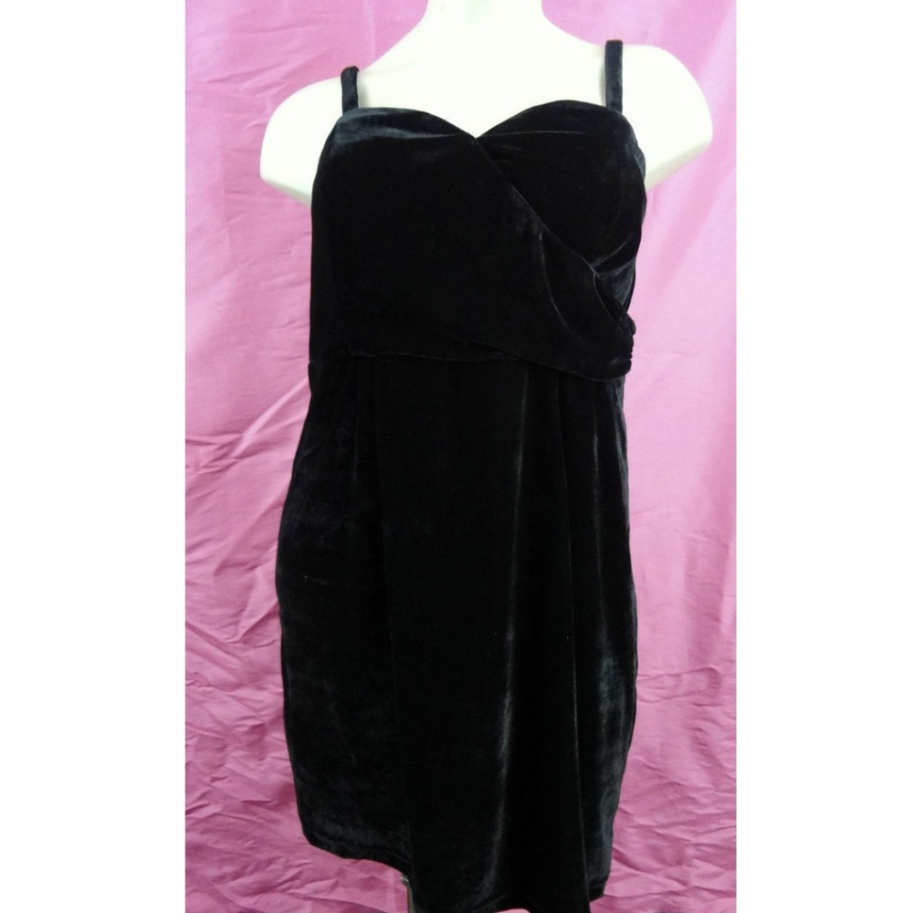 Adjustable Straps Velour Size Dress